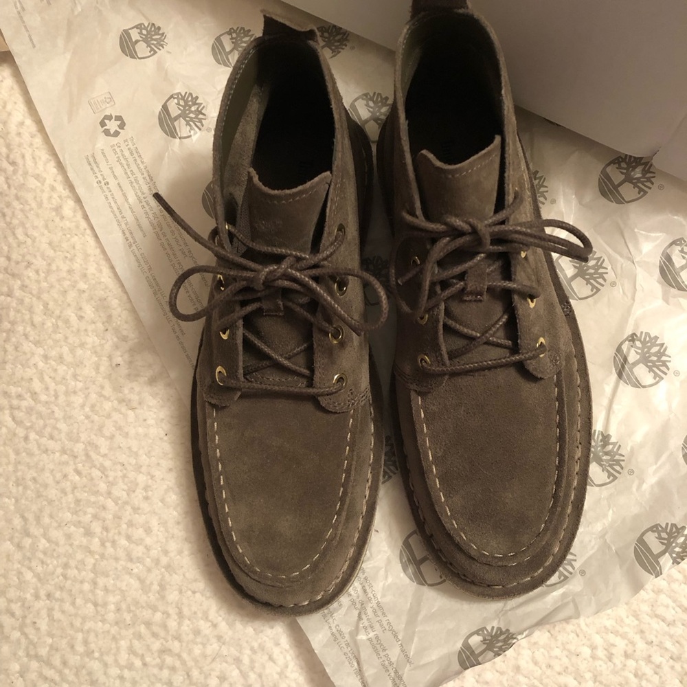 Timberland Men's Westmore Moc-toe Chukka Boots Canteen color suede , New in box